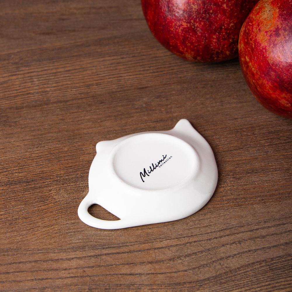 MILLIMI Гранат Подставка под чайный пакетик, 12х9х1,5см, керамика, арт.№ 824-140