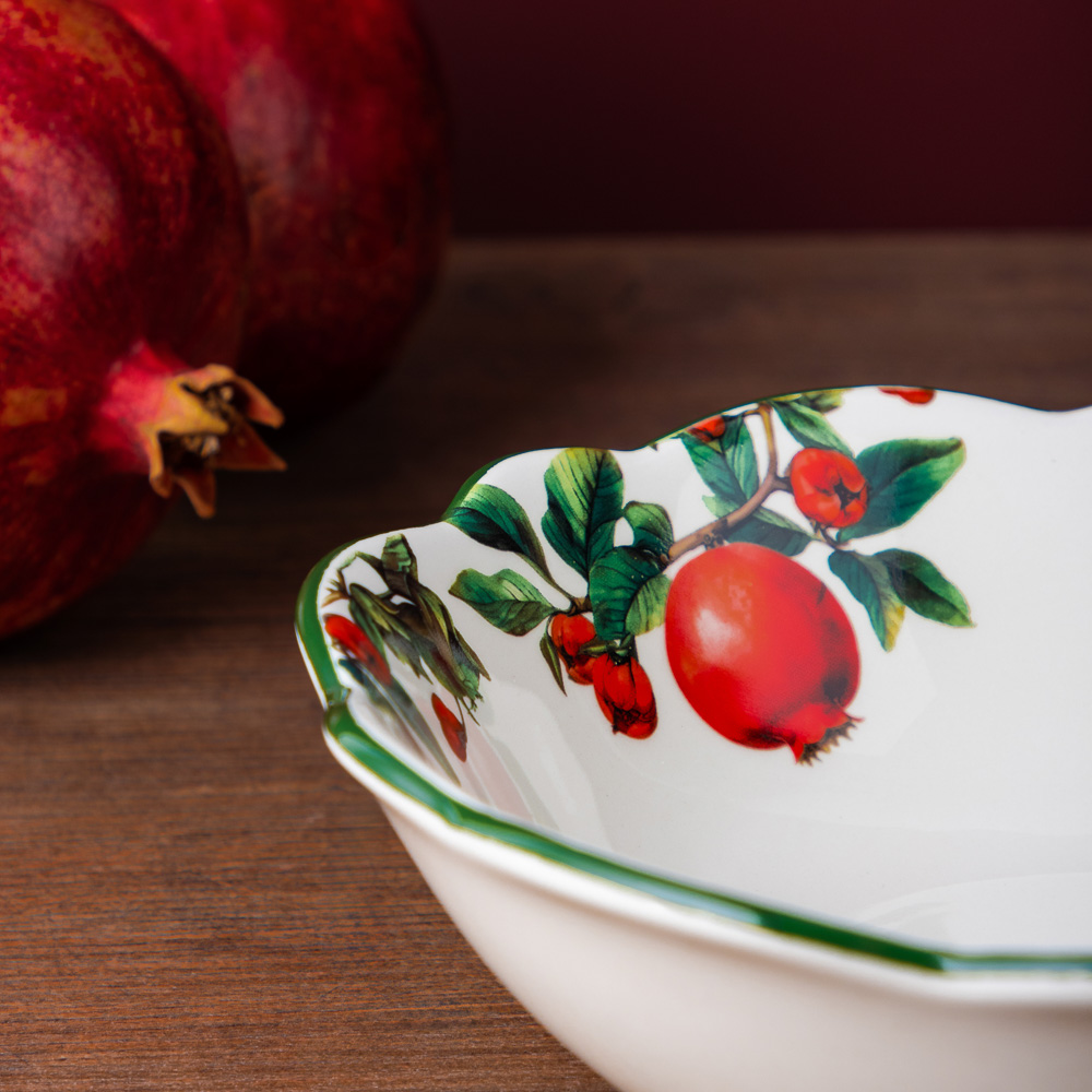 MILLIMI Гранат Салатник, 800мл, 20,5х6см, керамика, арт.№ 824-141