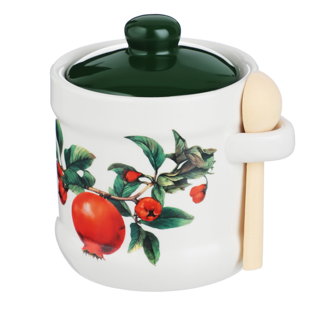 MILLIMI Гранат Сахарница, 320мл, керамика, бамбук, арт.№ 824-143