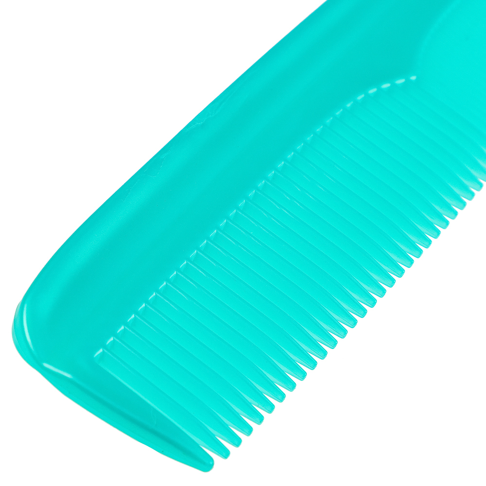 Расческа-гребень тм ЮНИLOOK, металлик, пластик, 17,7х3,1см, 4-6 цветов, арт.№ 319-017