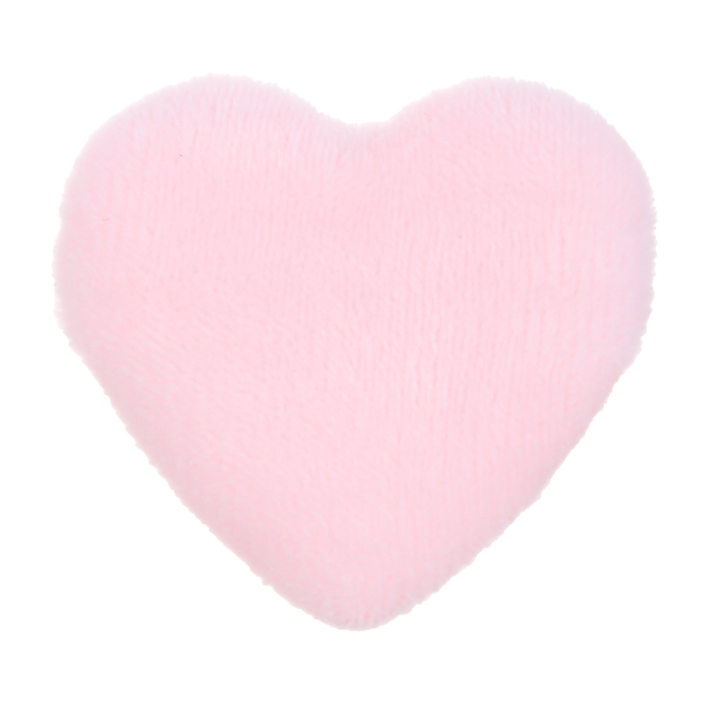 ЮНИLOOK Спонж-пуховка в виде сердца, 2 шт, полиэстер, ППУ, 4,5х4,7см, 3 цвета, арт.№ 357-377