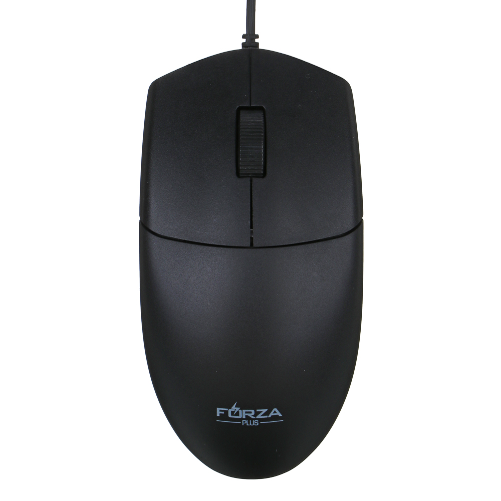 Компьютерная мышь проводная FORZA Стандарт, 1000DPI, длина провода 125см, чёрный, арт.№ 405-029