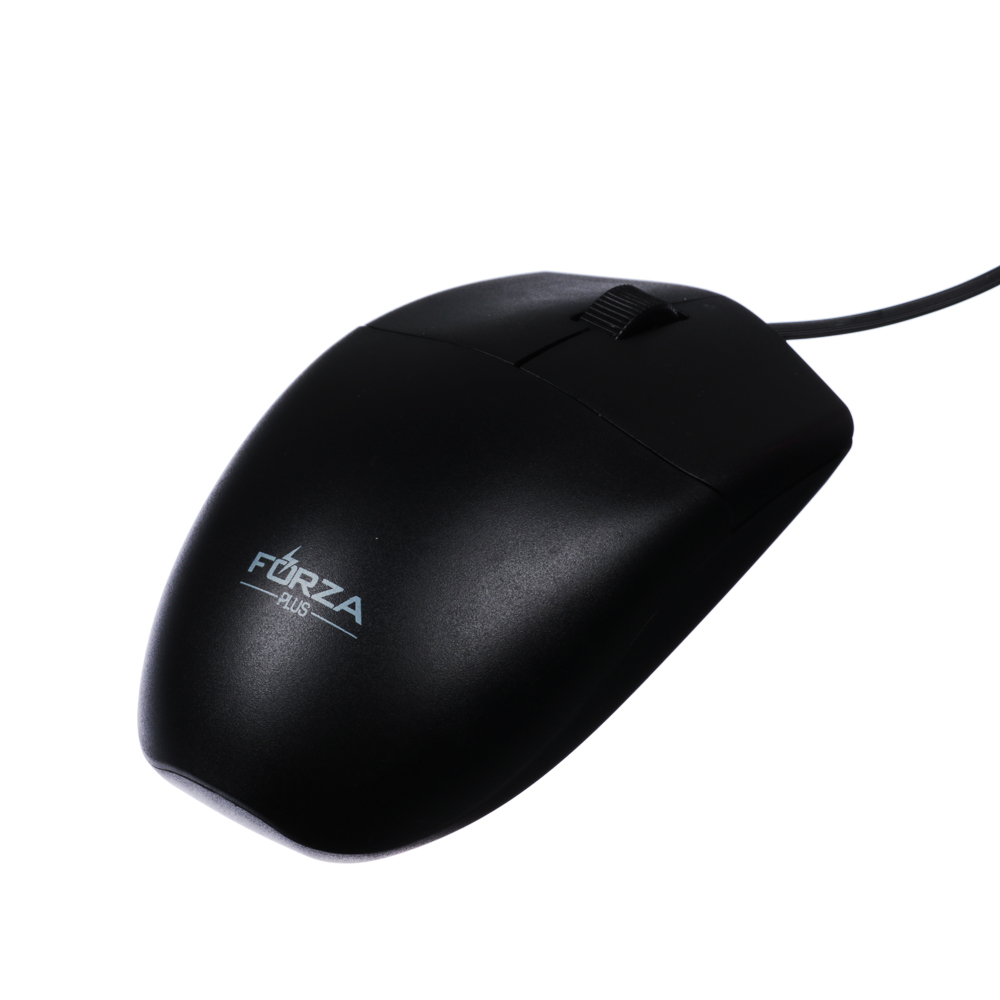 Компьютерная мышь проводная FORZA Стандарт, 1000DPI, длина провода 125см, чёрный, арт.№ 405-029