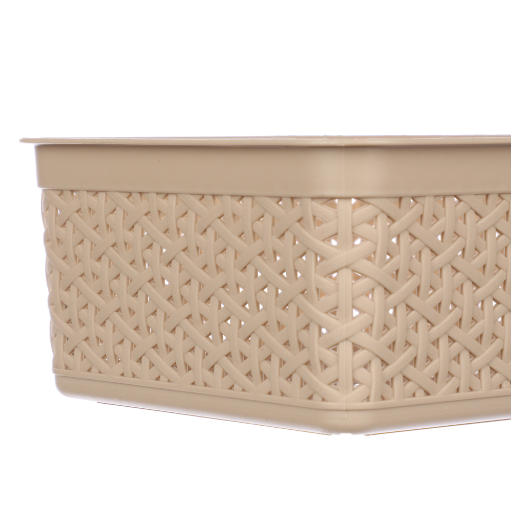 Корзинка универсальная Natural Style, 2,5л, 25,7х15,8х8см, пластик, 3 цвета, BQ1206, арт.№ 406-111