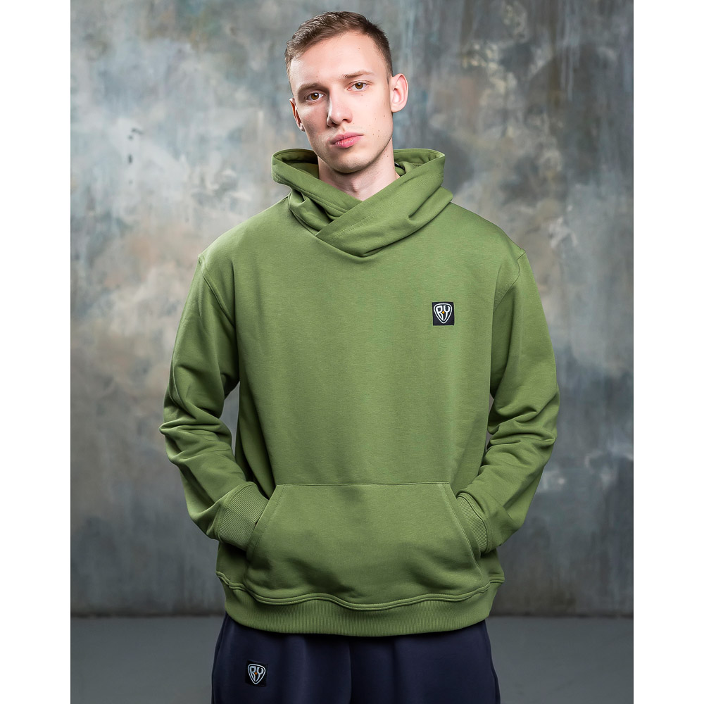 BY Толстовка мужская, хлопок, размеры S-XXL, цвет оливковый, арт.№ 830-693