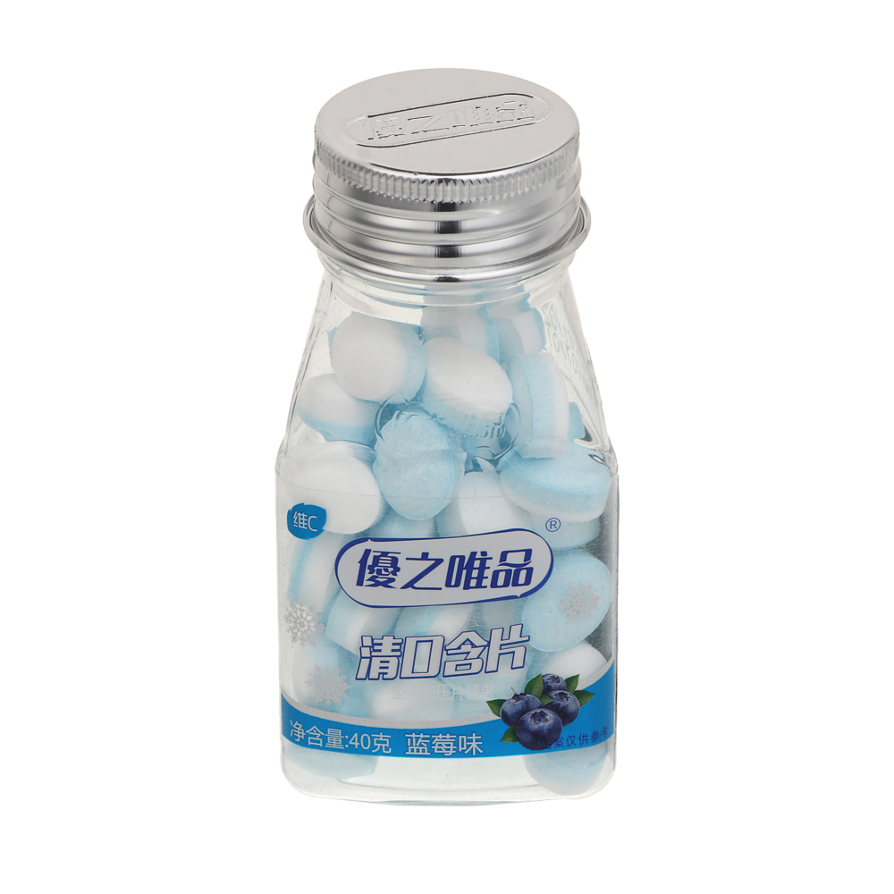 Драже мятное, 2 вкуса (клубника/черника), 40г, арт.№ 347-392