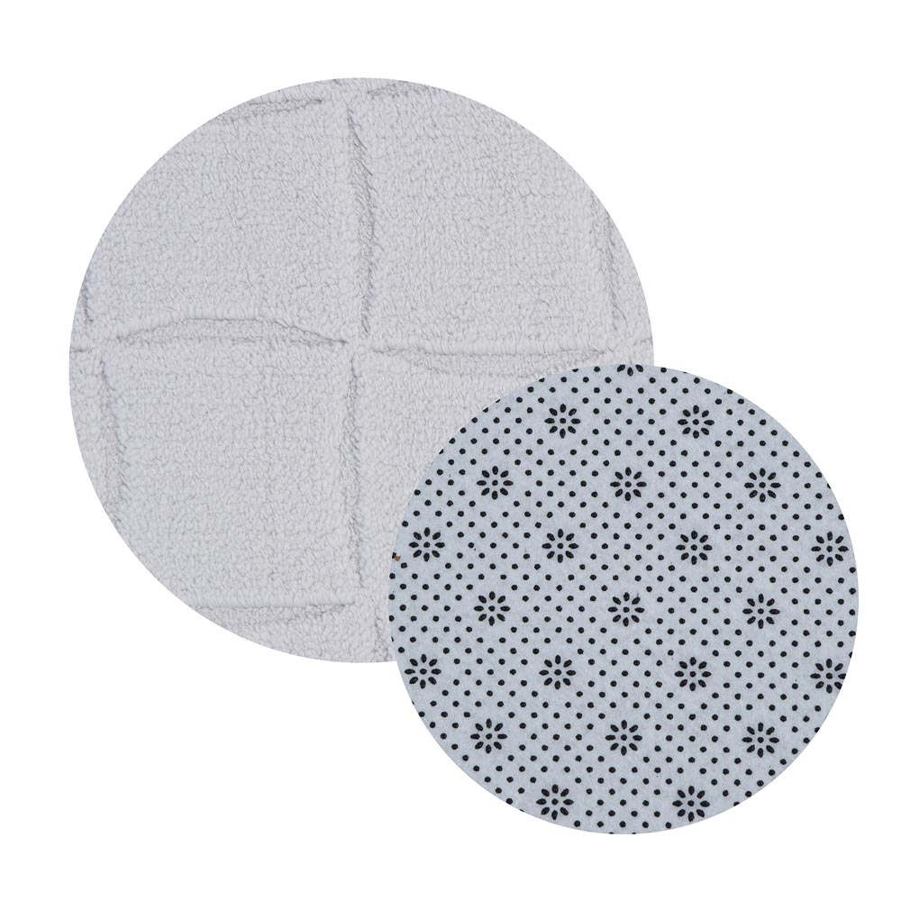 Коврик для ванной тм VETTA Рикард, вельвет, губка 0,8 см, полиэстер, 50х80 см, серый, арт.№ 462-803