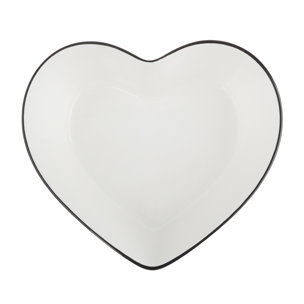 MILLIMI Соло Блюдо в форме сердца, 700мл, 17,5х16х6,5см, фарфор, арт.№ 816-010