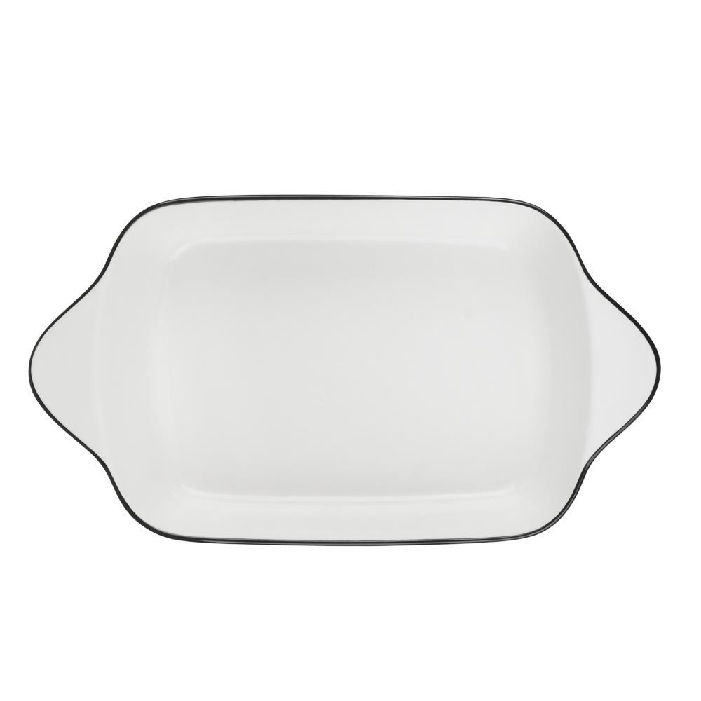 MILLIMI Соло Форма для запекания и сервировки прямоугольная, 800мл, 26,5х14х5см, фарфор, арт.№ 816-011