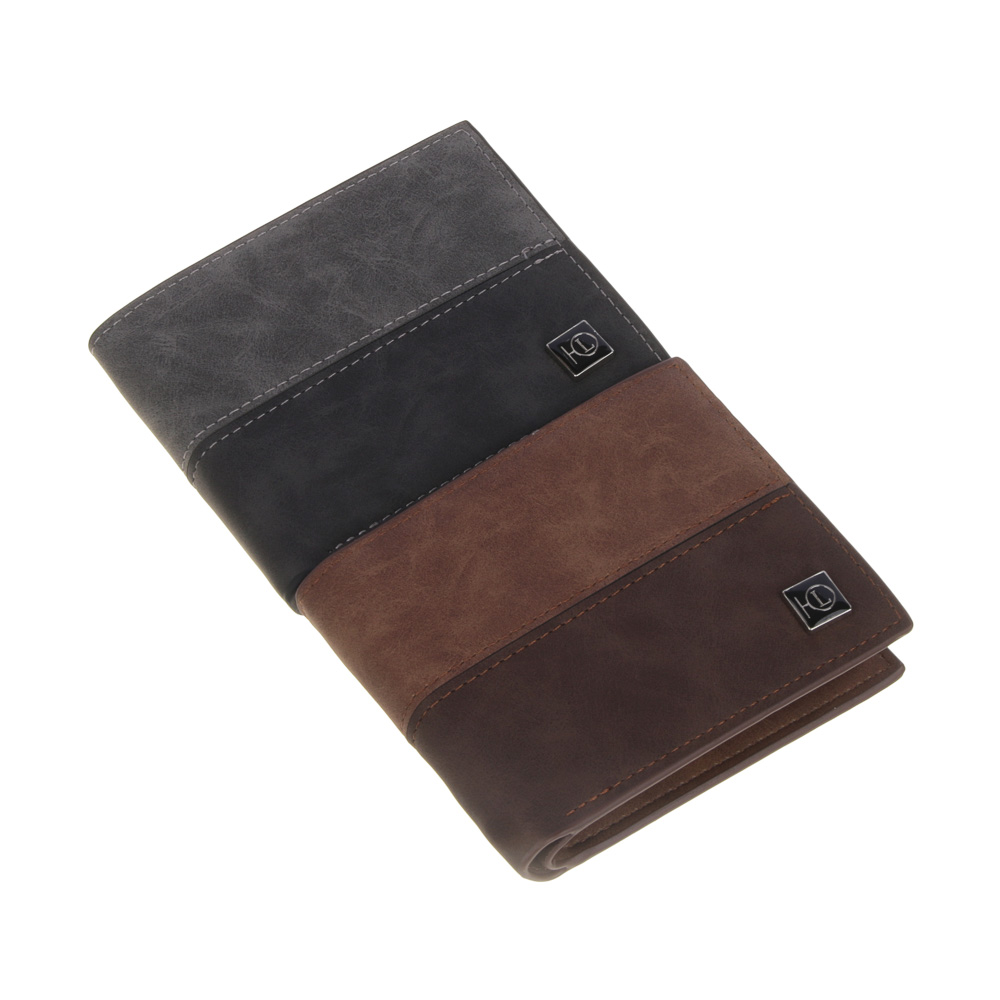 ЮL Портмоне мужское, ПУ, 11,5х9,5см, 2 цвета, ПМ23-08, арт.№ 303-955