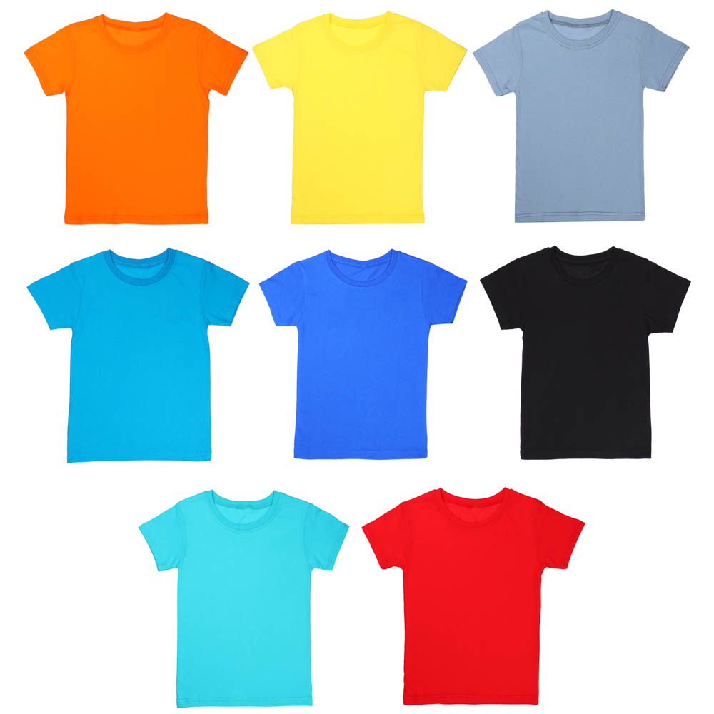 Футболка однотонная детская, р.134-152, 100% хлопок, Fuarbaby, арт.№ 354-205