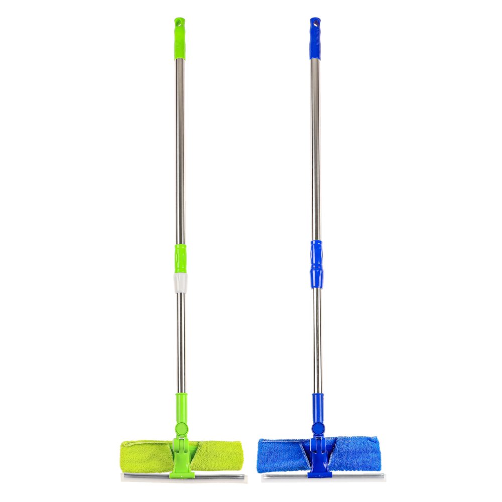 Окномойка тм VETTA, телескопическая ручка 58-96см, нерж.сталь, скребок 23см+микрофибра 25х7см, арт.№ 444-068