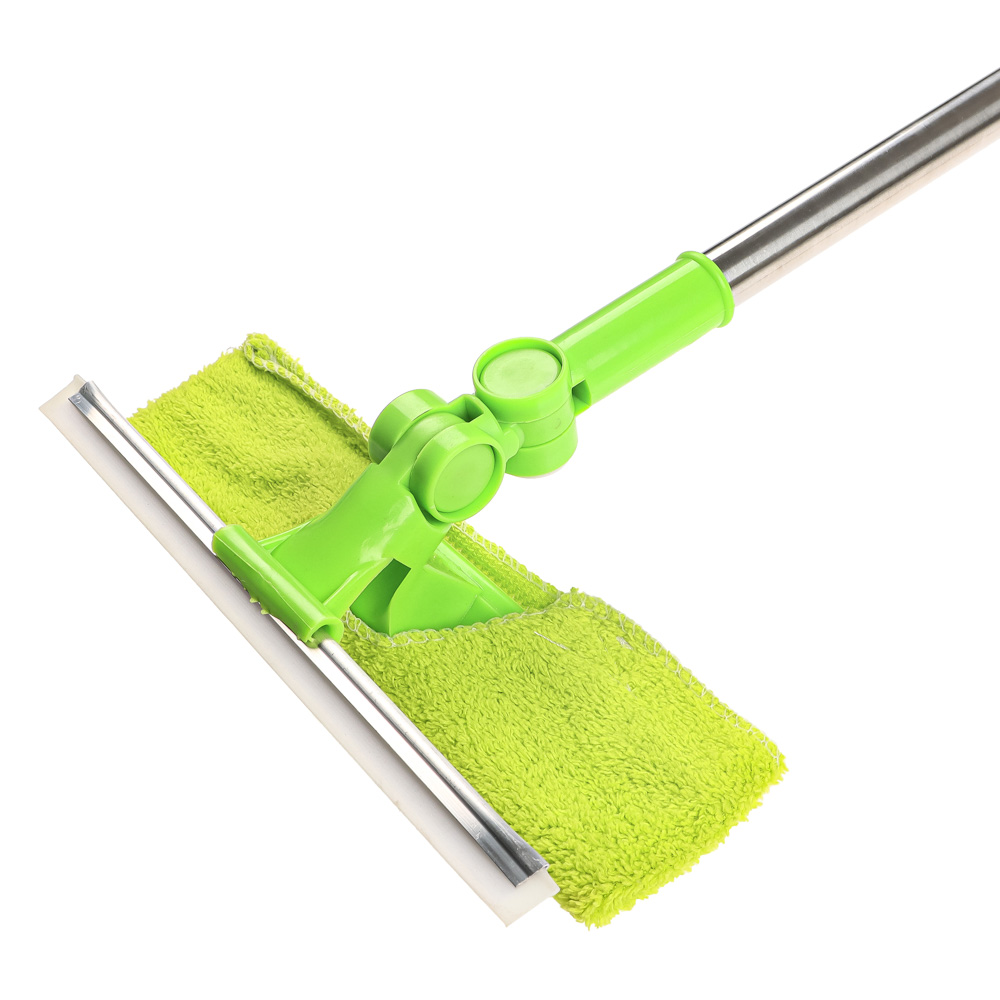 Окномойка тм VETTA, телескопическая ручка 58-96см, нерж.сталь, скребок 23см+микрофибра 25х7см, арт.№ 444-068