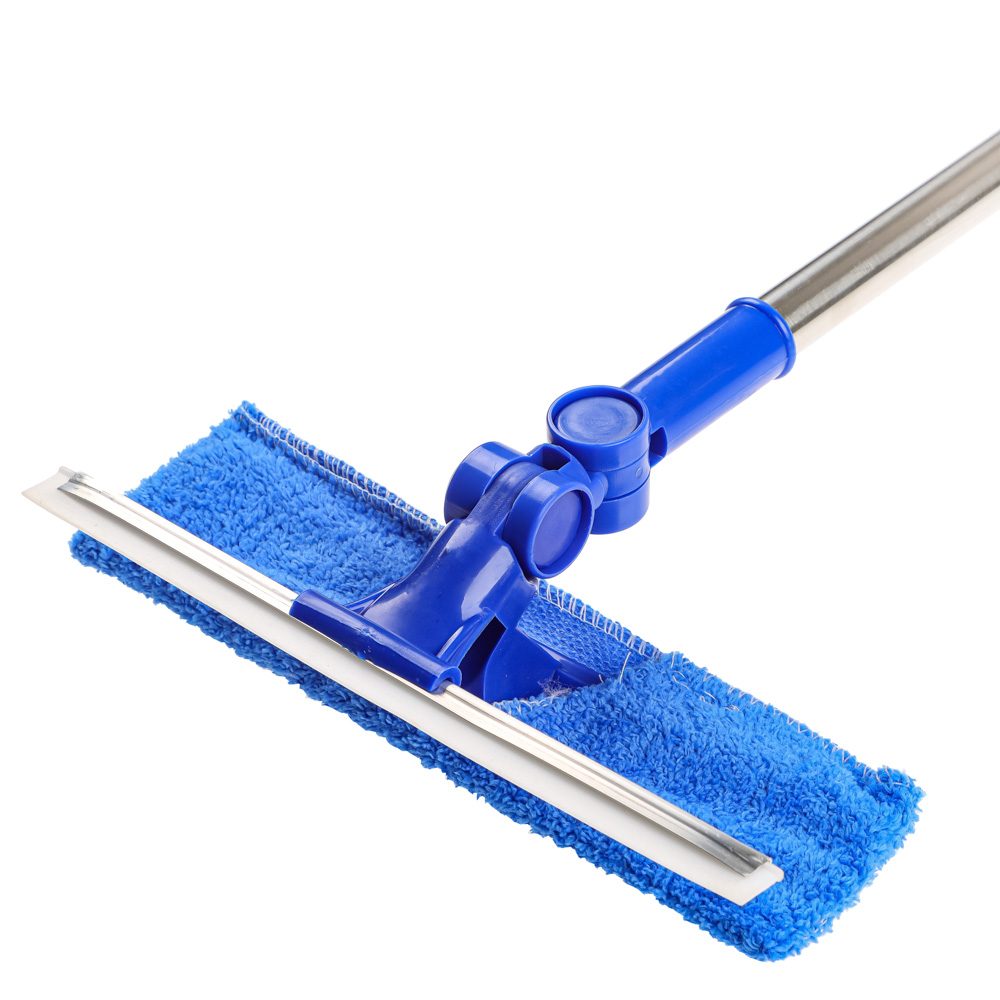 Окномойка тм VETTA, телескопическая ручка 58-96см, нерж.сталь, скребок 23см+микрофибра 25х7см, арт.№ 444-068