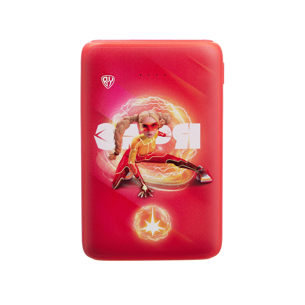 BY Аккумулятор мобильный, 5000 мАч, 2xUSB-A, 1xUSB-C,1xMicro-USB, QC+PD, 5А, Герои, ЗАРЯ, арт.№ 031-085