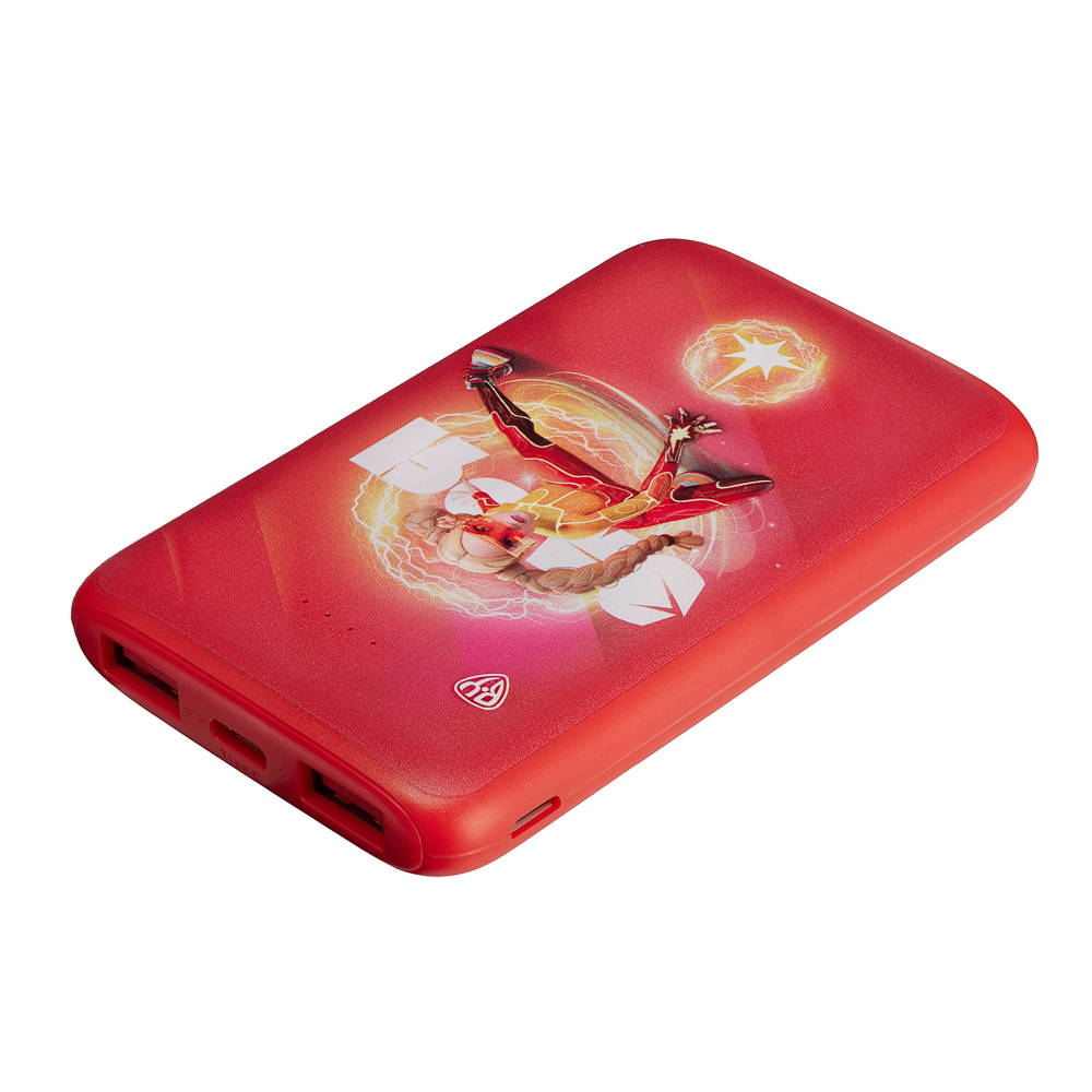 BY Аккумулятор мобильный, 5000 мАч, 2xUSB-A, 1xUSB-C,1xMicro-USB, QC+PD, 5А, Герои, ЗАРЯ, арт.№ 031-085