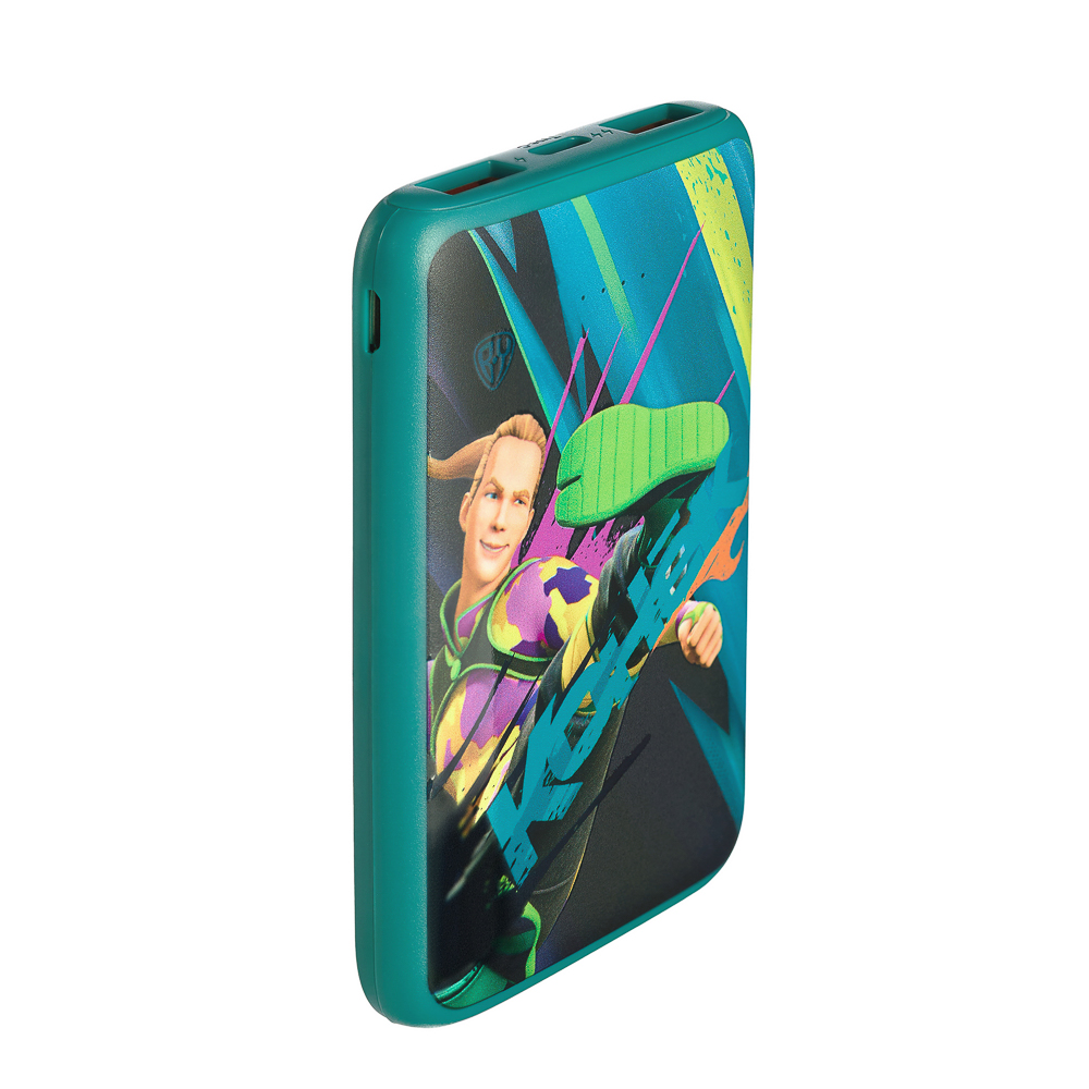 BY Аккумулятор мобильный, 5000 мАч, 2xUSB-A, 1xUSB-C,1xMicro-USB, QC+PD, 5А, Герои, КОНЁК, арт.№ 031-086