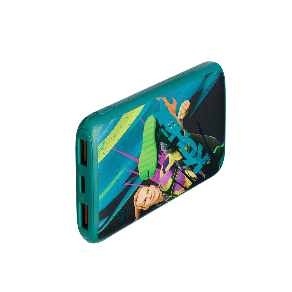 BY Аккумулятор мобильный, 5000 мАч, 2xUSB-A, 1xUSB-C,1xMicro-USB, QC+PD, 5А, Герои, КОНЁК, арт.№ 031-086