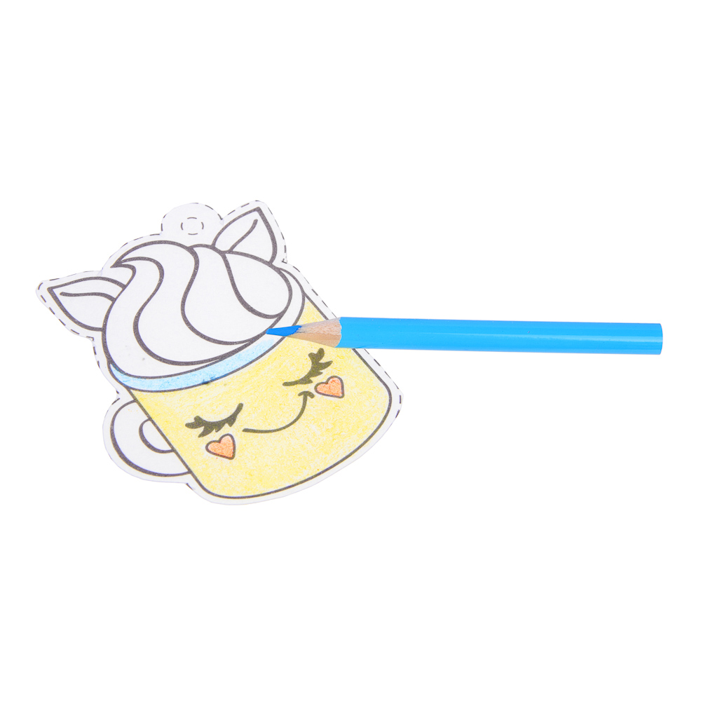 ХОББИХИТ Набор для творчества "Шринк пластик", PS, текстиль, цветные карандаши, 15,5х25см, 4 дизайна, арт.№ 283-005