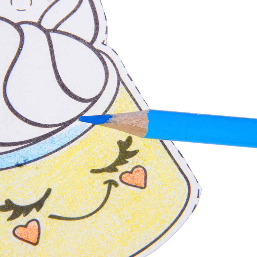 ХОББИХИТ Набор для творчества "Шринк пластик", PS, текстиль, цветные карандаши, 15,5х25см, 4 дизайна, арт.№ 283-005