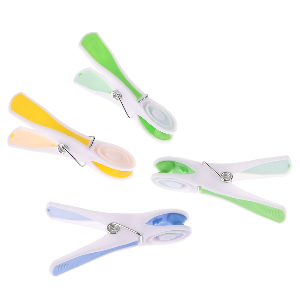 VETTA Набор прищепок 12шт с силиконовыми держателями "Радуга" ,пластик, арт.№ 453-038