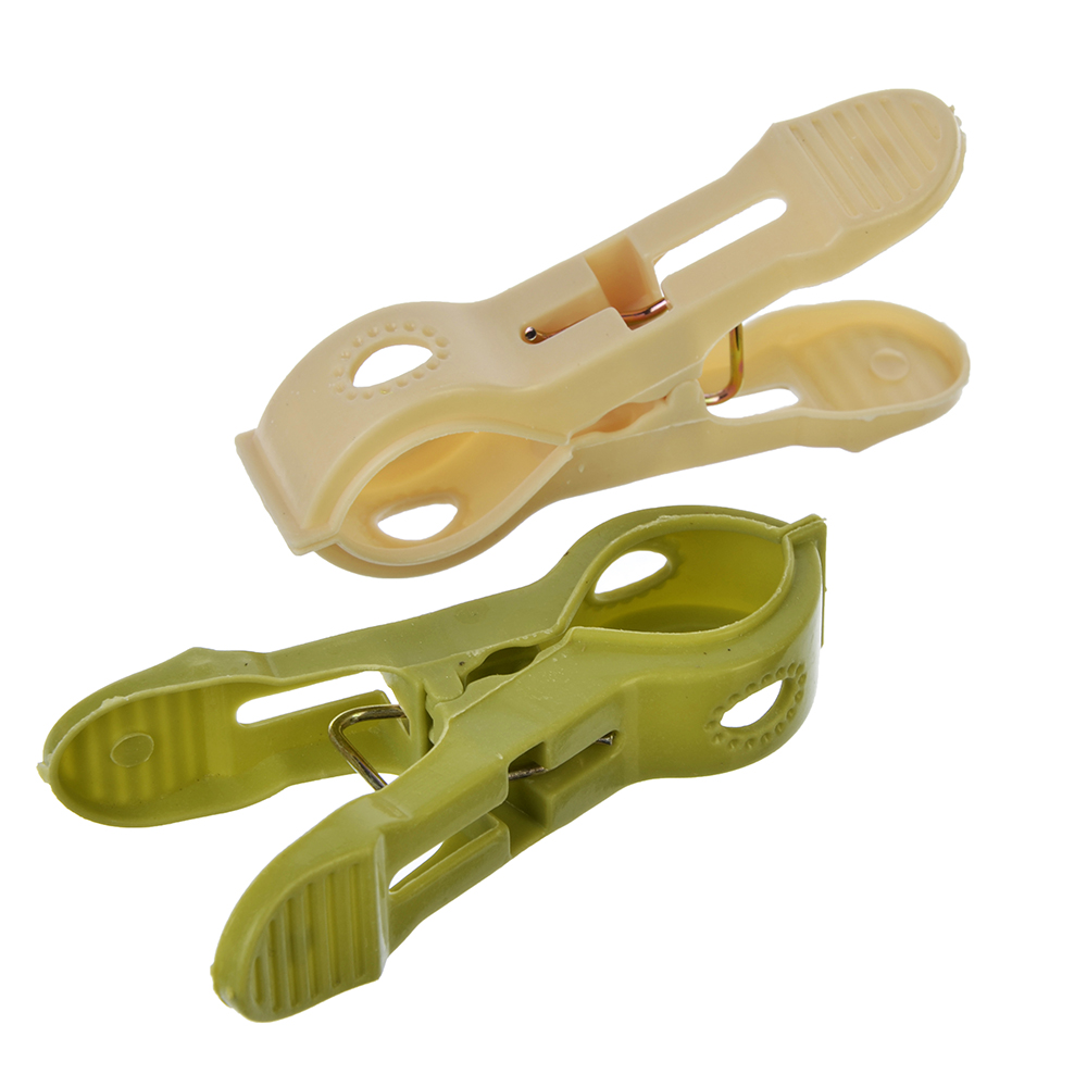 VETTA Набор прищепок 12шт, круглый захват, пластик, металл, 3 цвета, арт.№ 453-075