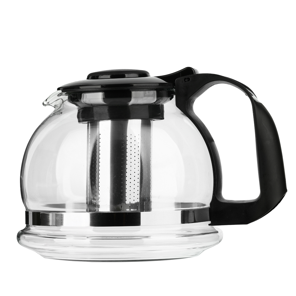 VETTA Чайник заварочный 1500мл, ситечко из нержавеющей стали, стекло, полипропилен, арт.№ 850-101