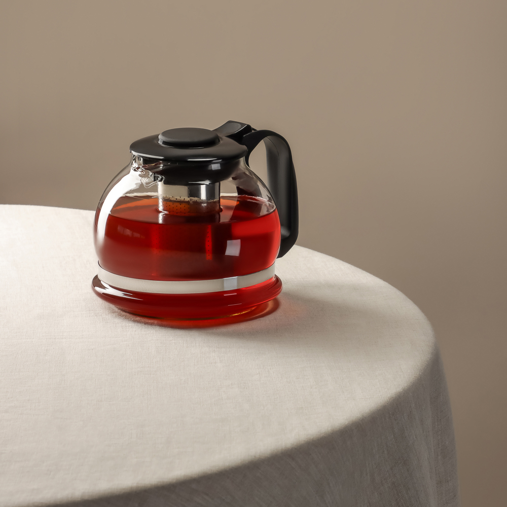 VETTA Чайник заварочный 1500мл, ситечко из нержавеющей стали, стекло, полипропилен, арт.№ 850-101