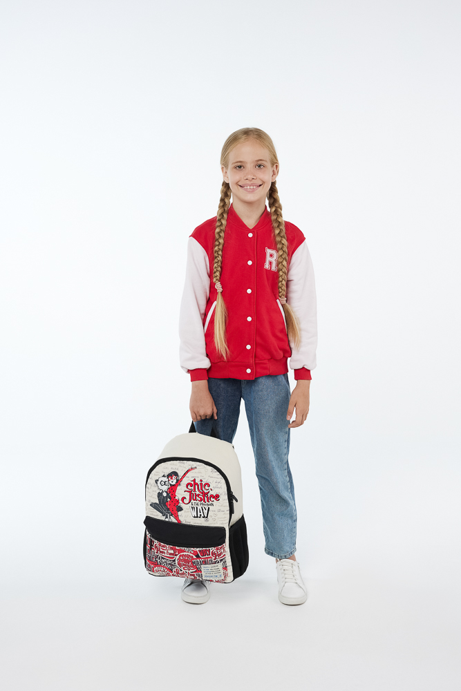 Ледибаг Рюкзак подростковый 40х30х15см, 1 отд., 3 карм., уплотненные лямки, "Скетч", арт.№ 811-024