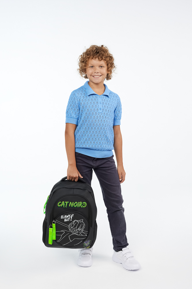 Супер-Кот Рюкзак подростковый 41х31х13см, 2отд., 3карм., уплот.лямки, ручка, матовый нейлон, "Скетч", арт.№ 811-028