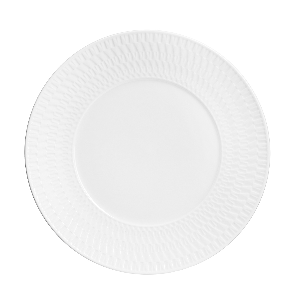 BY COLLECTION White Line Тарелка десертная, 20см, фарфор, рельеф, арт.№ 820-811