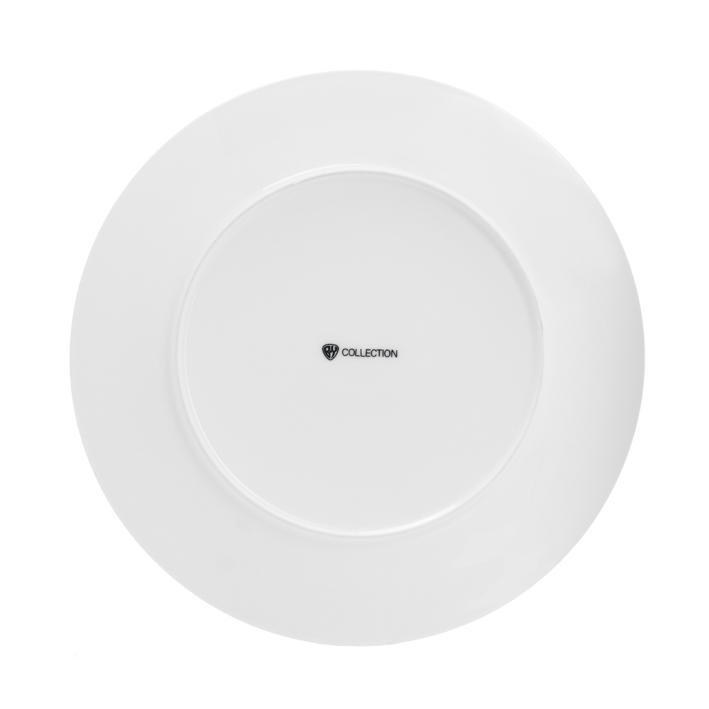 BY COLLECTION White Line Тарелка десертная, 20см, фарфор, рельеф, арт.№ 820-811