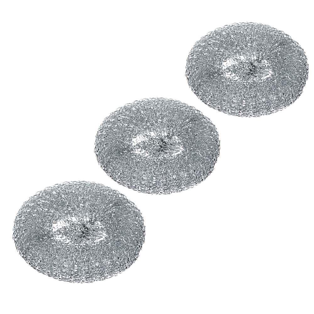 Губки для мытья посуды тм VETTA, 3шт, металл 15г, арт.№ 441-017