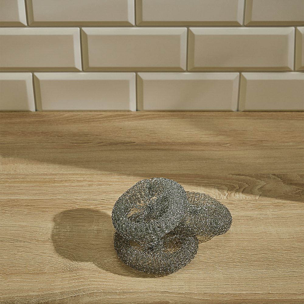 Губки для мытья посуды тм VETTA, 3шт, металл 15г, арт.№ 441-017