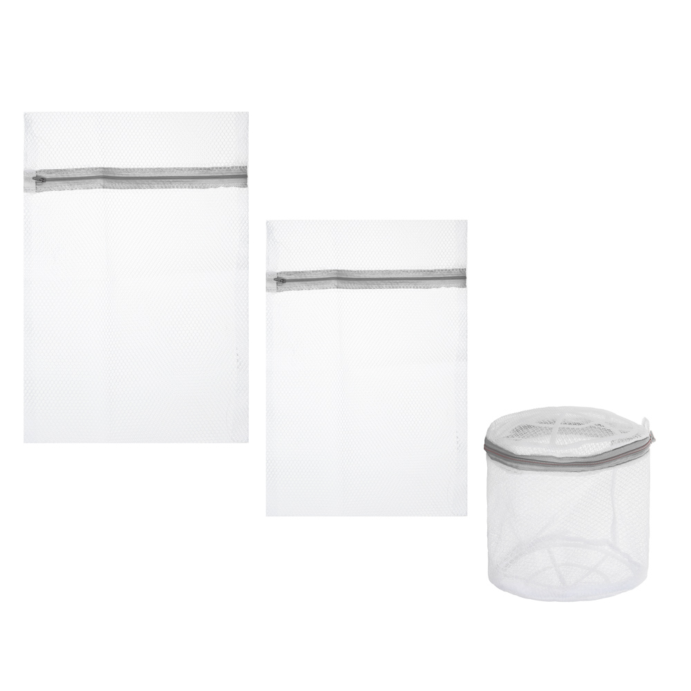 Набор мешков для стирки белья  тм VETTA, полиэстер, (40х50см, 50х60см, 15х15х16см), 3шт, арт.№ 452-060