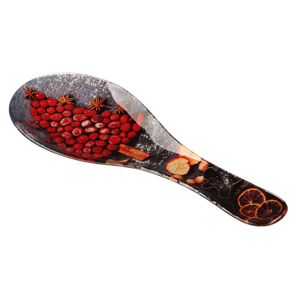 Ягодное ассорти Подставка под ложку, 23,5х8х1,5см, стекло, арт.№ 820-798