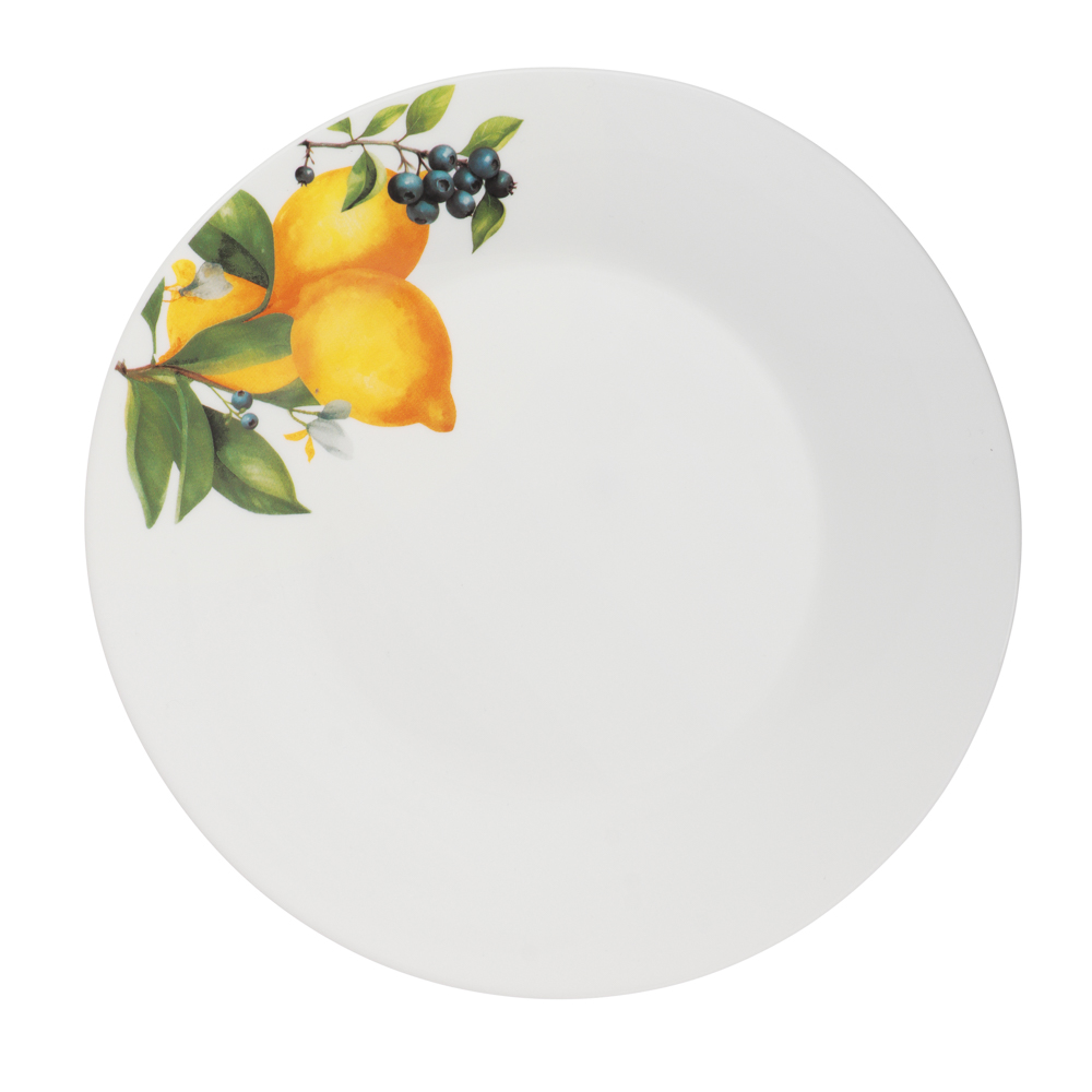 MILLIMI Лимоны Тарелка десертная, опаловое стекло, 20см, арт.№ 818-264