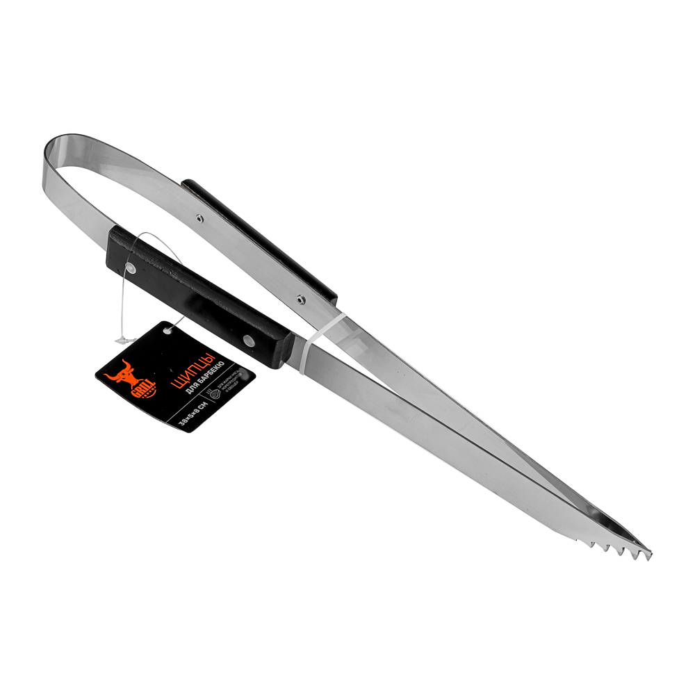 Щипцы для барбекю тм GRILLBOOM, 38х5x8см, арт.№ 101-001