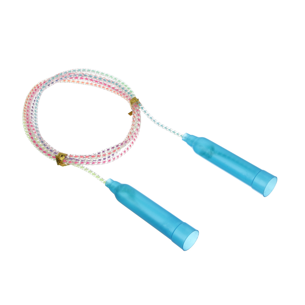 Скакалка радужная тм BY SPORT, 2,3м, d4,3мм, пластик, ПВХ, 3 цвета, арт.№ 190-029