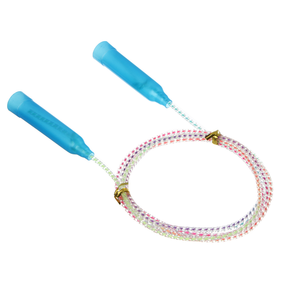 Скакалка радужная тм BY SPORT, 2,3м, d4,3мм, пластик, ПВХ, 3 цвета, арт.№ 190-029