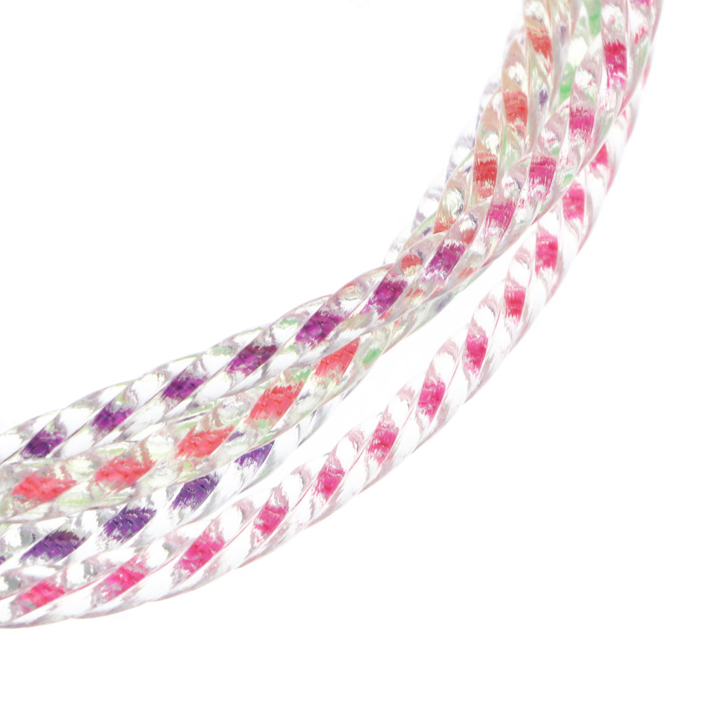 Скакалка радужная тм BY SPORT, 2,3м, d4,3мм, пластик, ПВХ, 3 цвета, арт.№ 190-029