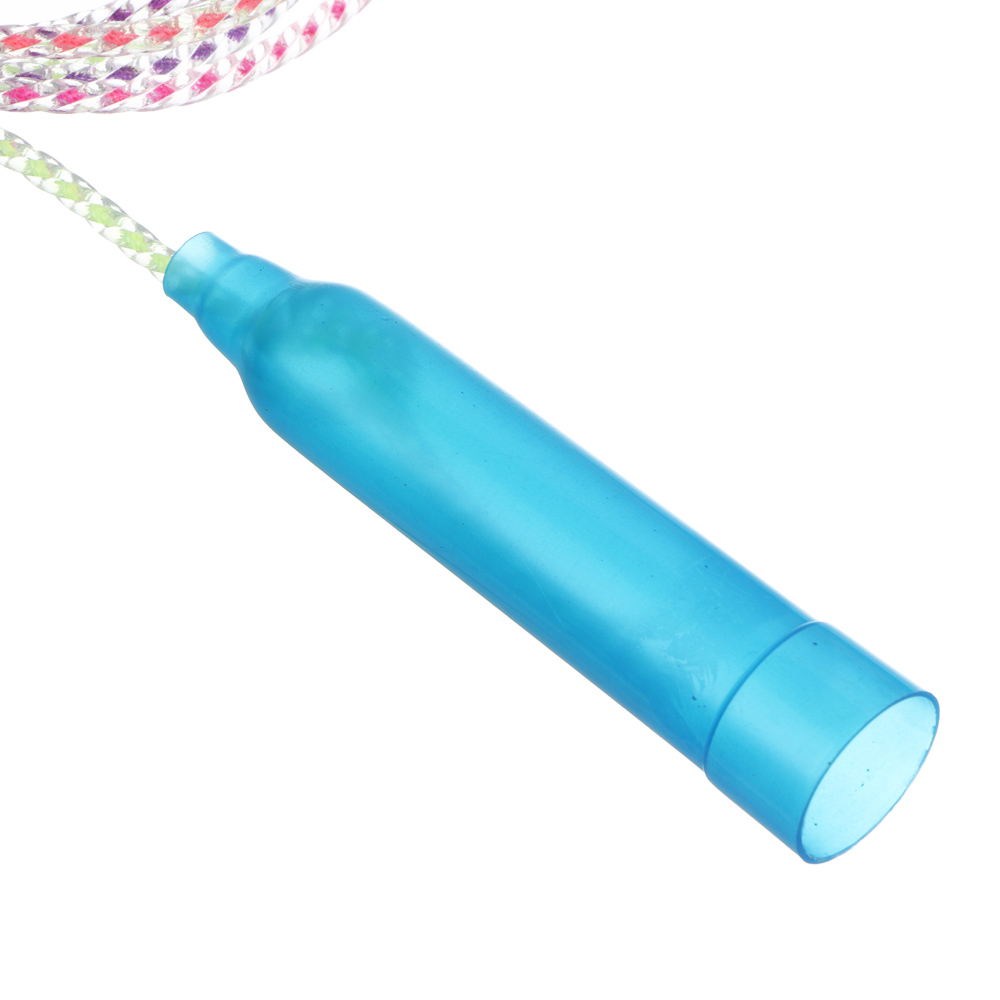 Скакалка радужная тм BY SPORT, 2,3м, d4,3мм, пластик, ПВХ, 3 цвета, арт.№ 190-029