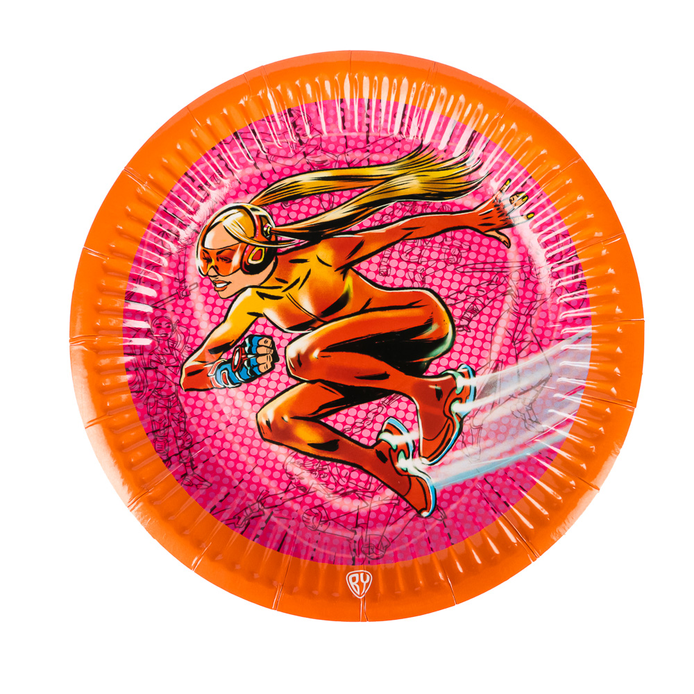 BY Супергерои вселенной Набор бумажных тарелок 6шт, d18см, арт.№ 530-255