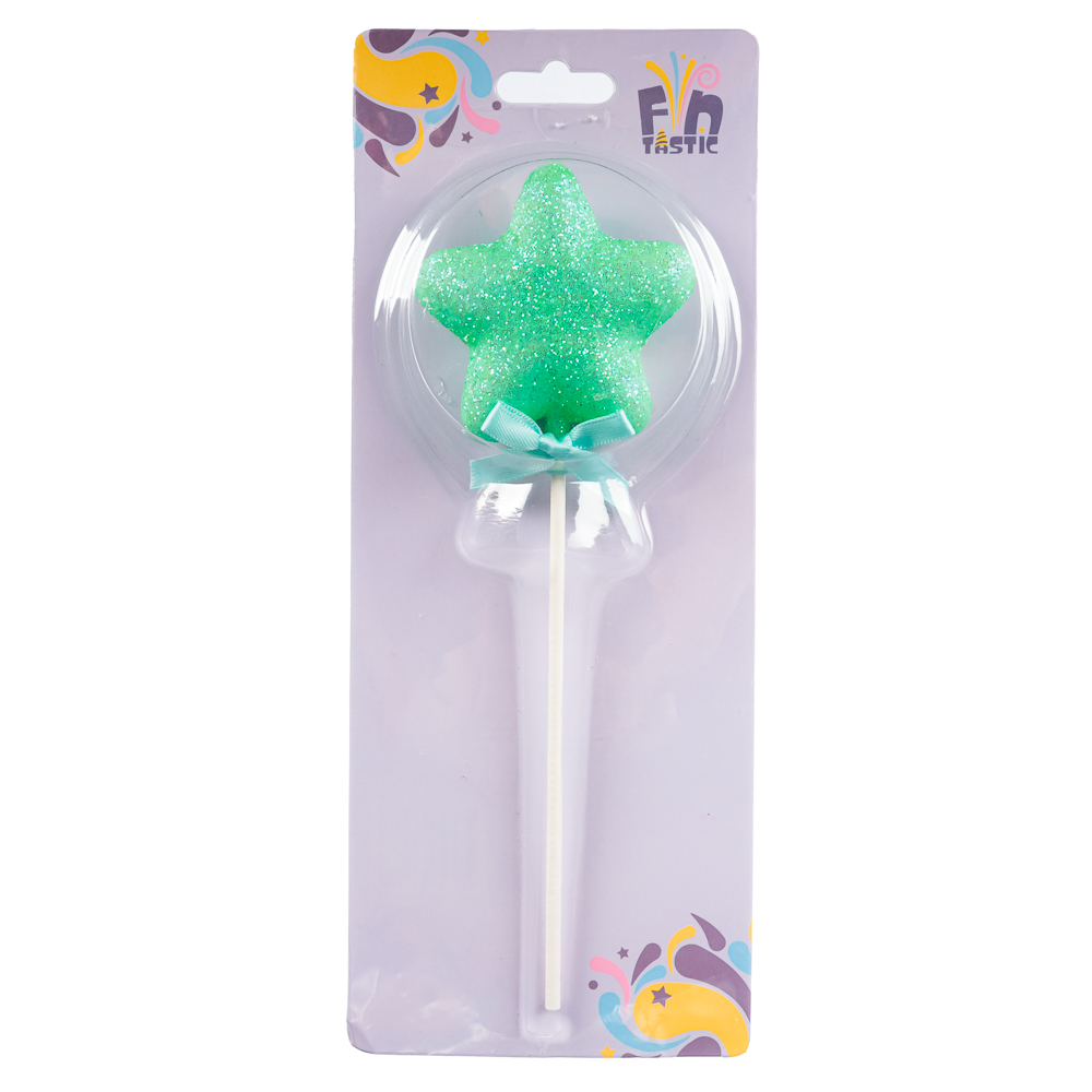 FNtastic Декор для торта в виде сердца, звезды, пластик, бумага, 19 см, 2 дизайна, 4 цвета, арт.№ 530-313