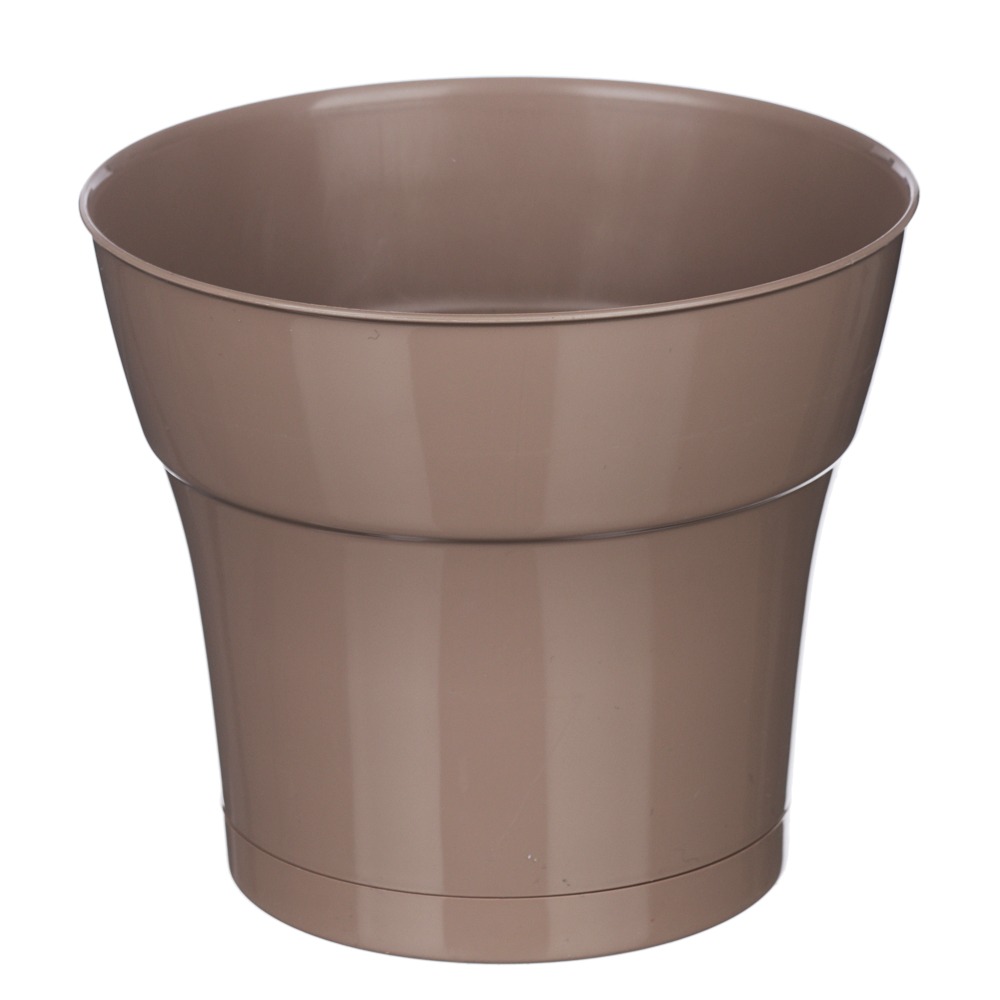 Кашпо Тоскана с поддоном 1,45л, пластик, 6 цветов, арт.№ 164-242