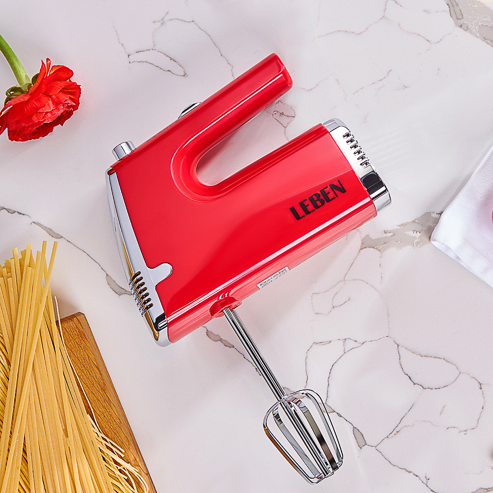 LEBEN Миксер электрический 200 Вт, 5 скоростей, бордо, арт.№ 269-061