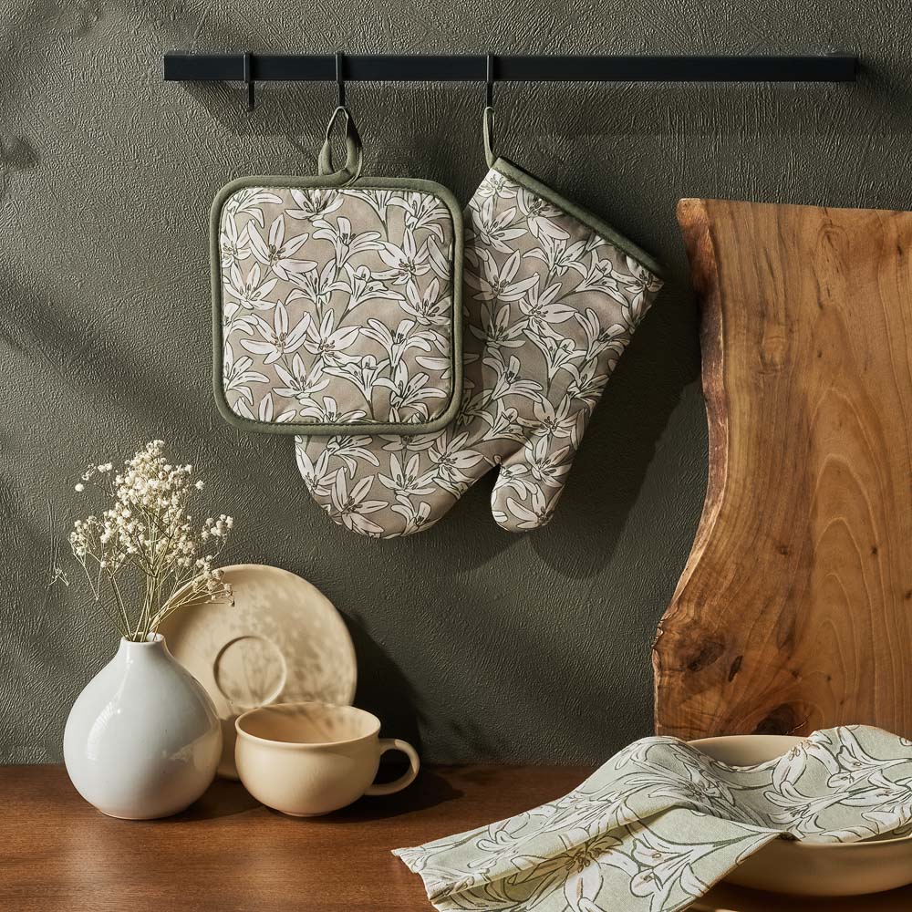 PROVANCE Эвкалипт Прихватка, 100% полиэстер, 17х17см, зелёный, арт.№ 493-004