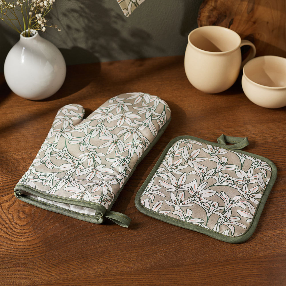 PROVANCE Эвкалипт Прихватка, 100% полиэстер, 17х17см, зелёный, арт.№ 493-004