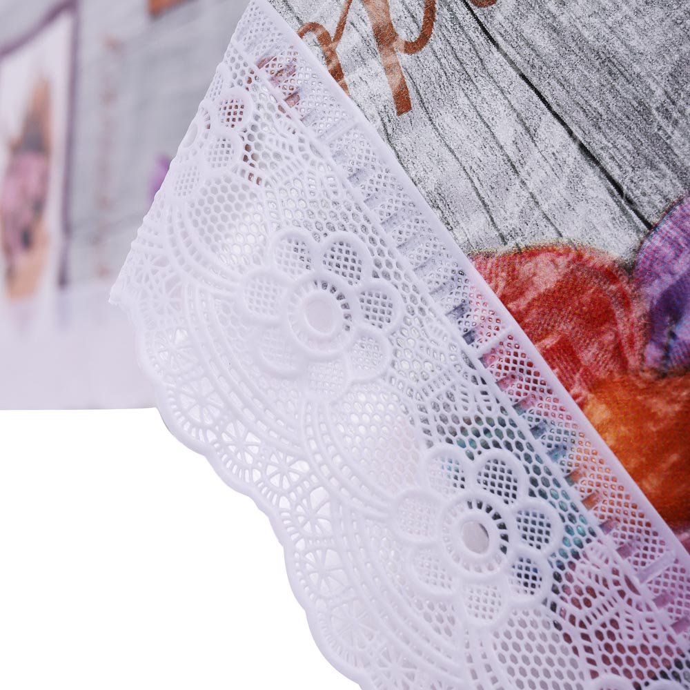 PROVANCE Скатерть ПВХ 140х230см "Настроение" с ажурной каймой, 6 дизайнов, арт.№ 479-280