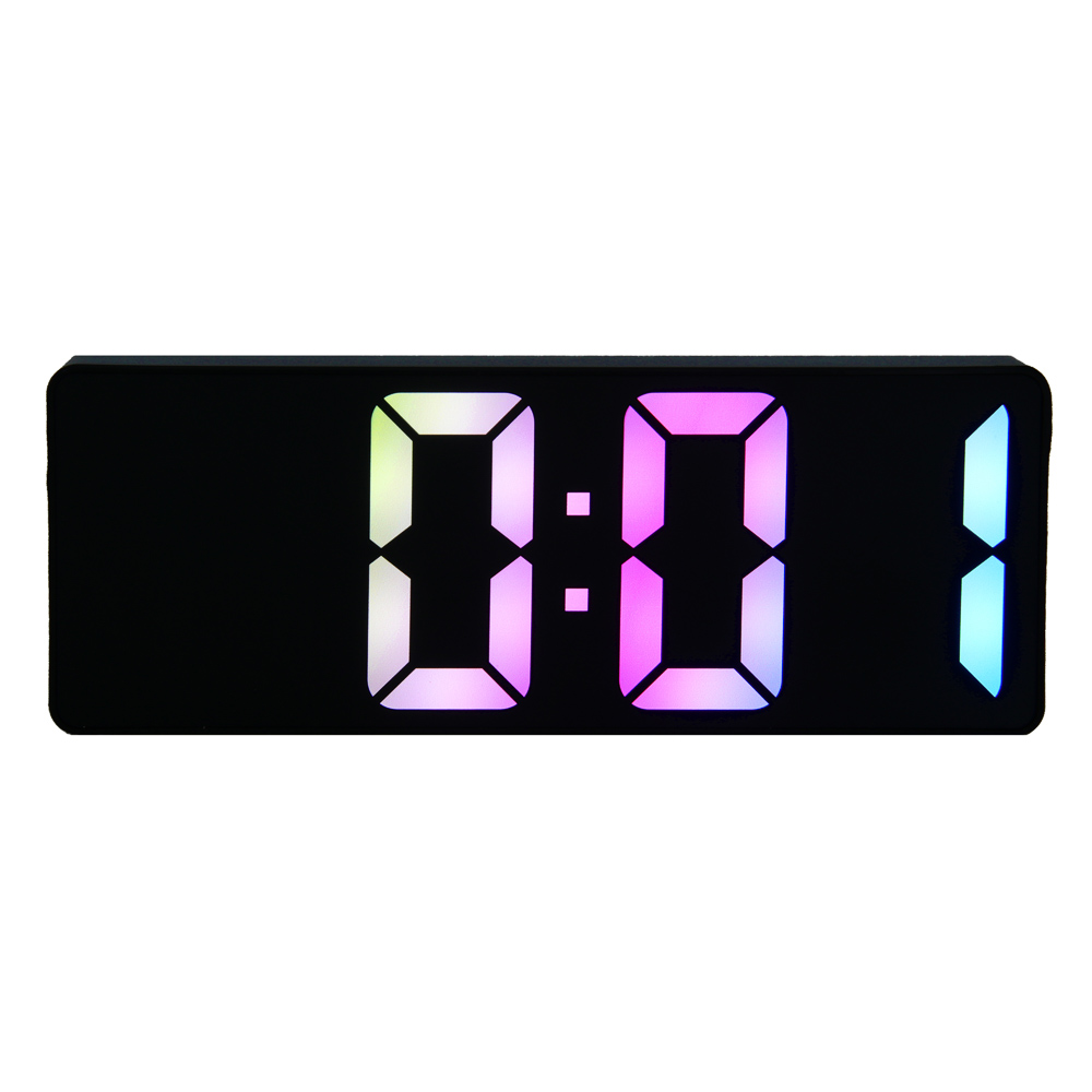 LADECOR CHRONO Будильник электронный, 16x6x2 см, АВС пластик, 3xAАA, оправа цвет черный, арт.№ 529-312